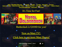 Tablet Screenshot of hotelbalderdash.com